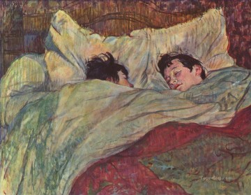 ベッドで 1893 年 トゥールーズ ロートレック アンリ・ド Oil Paintings